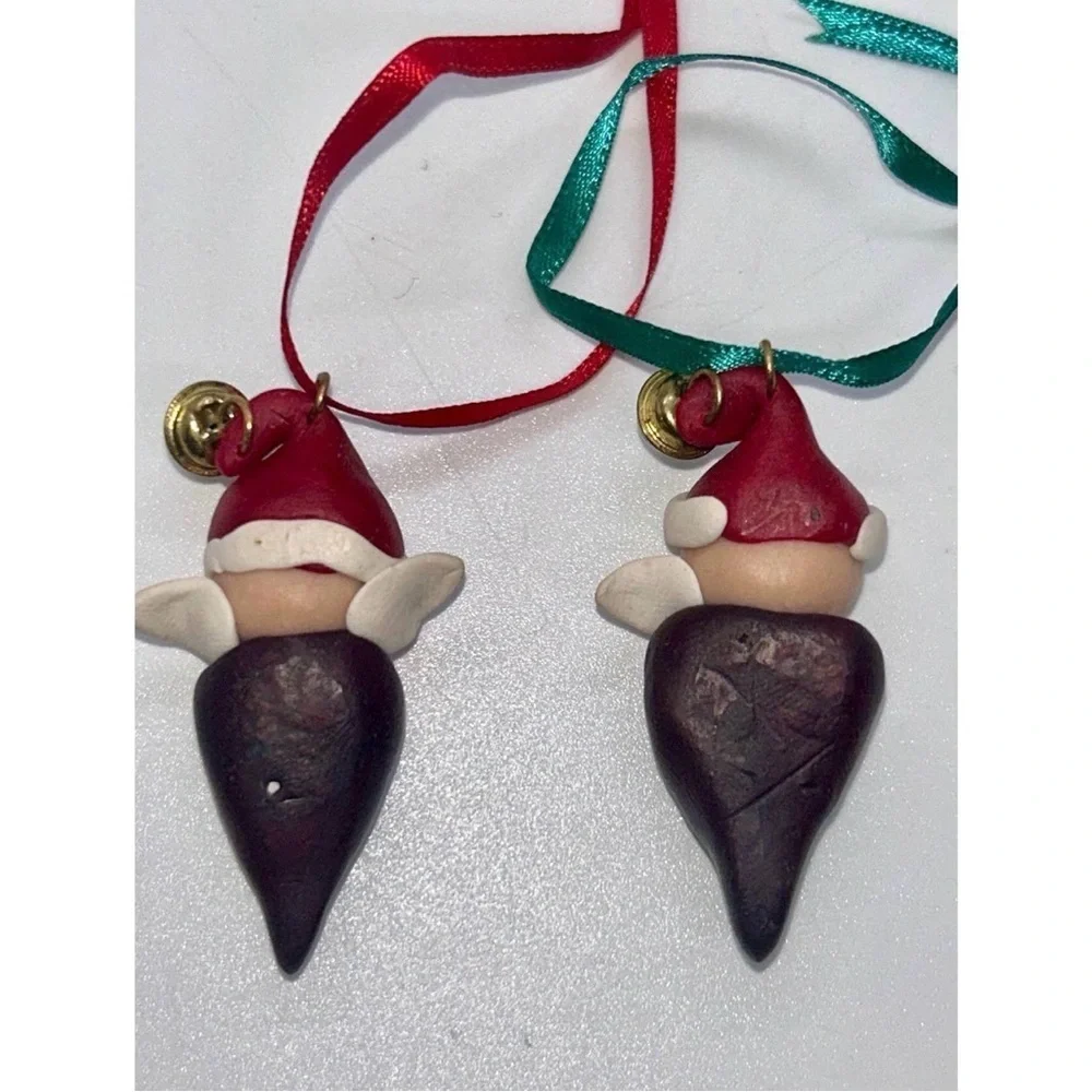 Handmade Vintage Christmas Ornaments Folk Art Holiday Decor